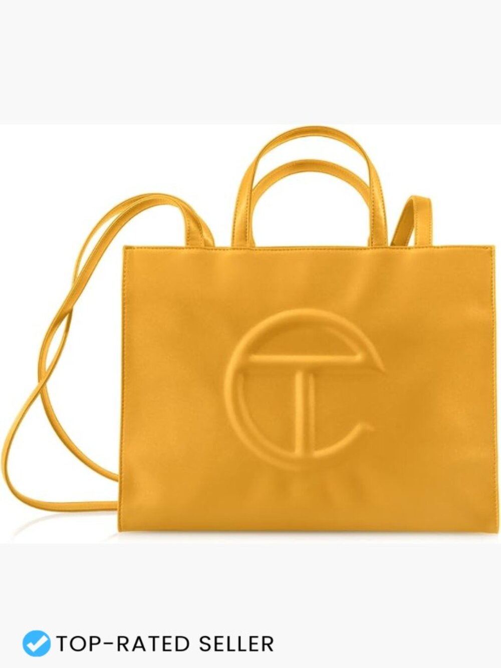 Tote Bag Faux Leather Structured Top Handle Laptop Bag Adjustable Crossbody